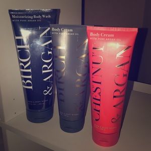 Bath & Body Works Argan Oil Body Wash and Cream